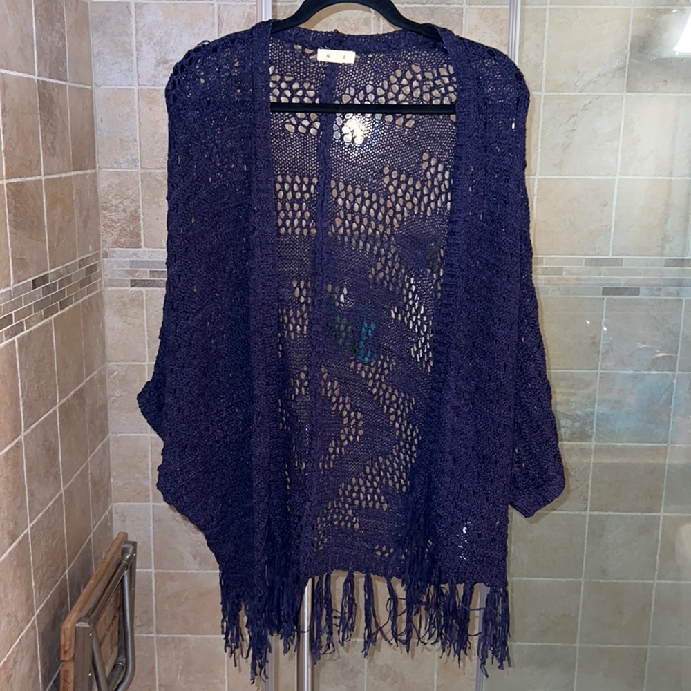 Navy blue cardigan